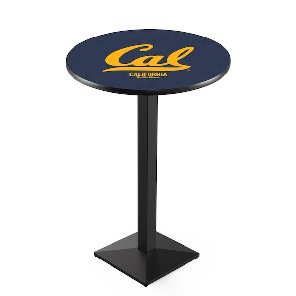 36" Blk Wrinkle Cal Pub Table